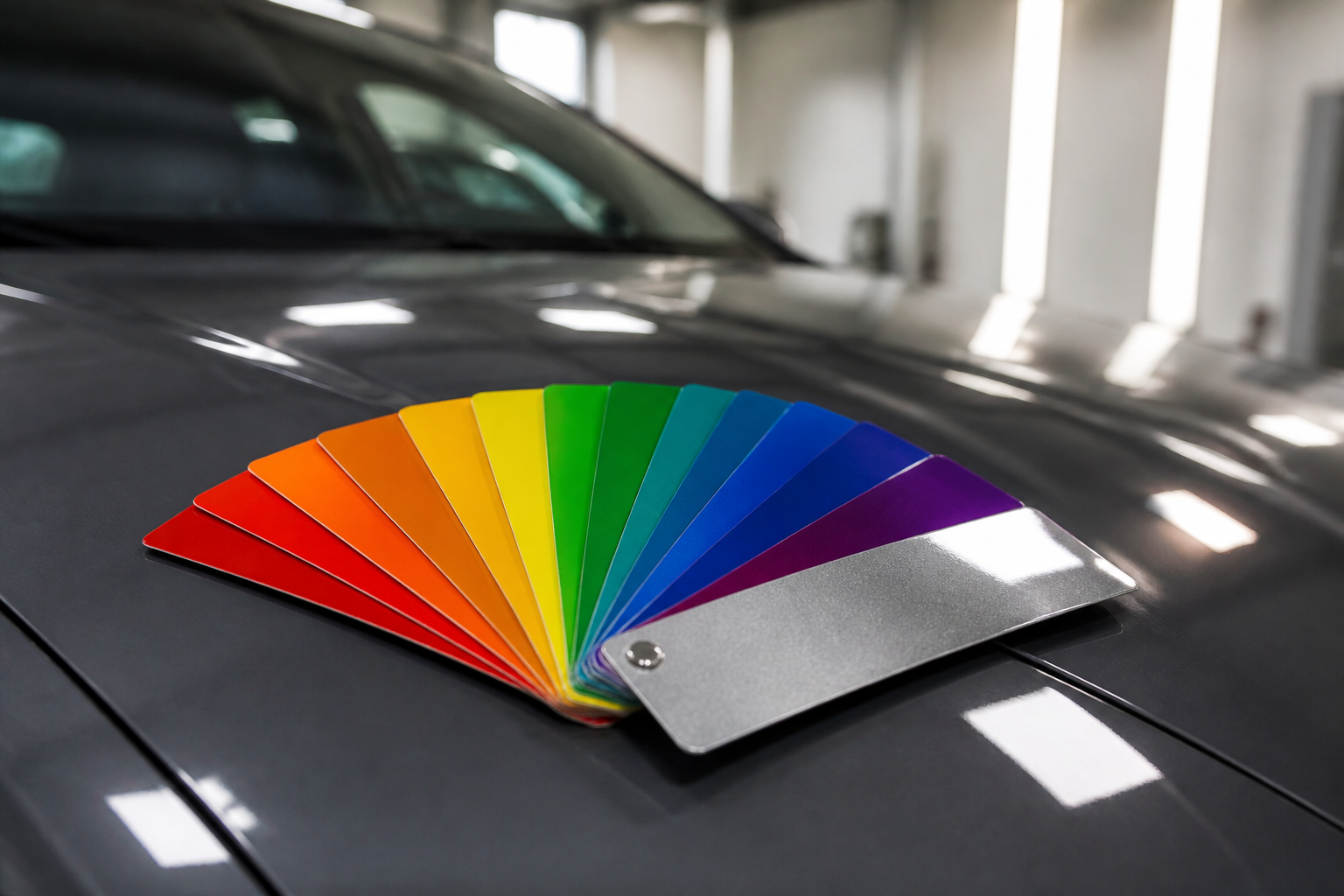 Automotive color samples